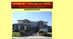 Desktop Screenshot of newburyconst.com