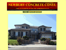 Tablet Screenshot of newburyconst.com